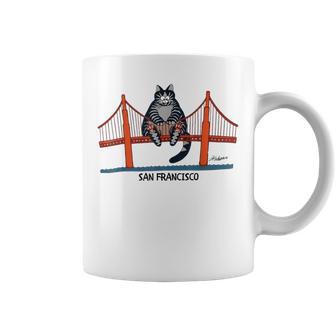 Vintage Retro Cat San Francisco Coffee Mug - Thegiftio UK