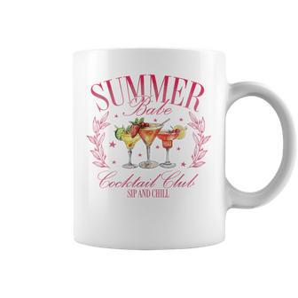 Vintage Retro Summer Babe Cocktail Club Drinking Lovers Coffee Mug - Thegiftio