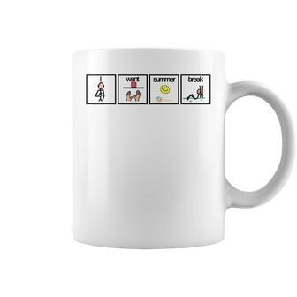 I Want Summer Break For Special Education Teacher Kids Coffee Mug - Thegiftio UK