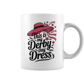 Women's This Is My Derby Day Dress Horse Racing Horseback Riding Coffee Mug - Monsterry