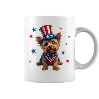 Yorkie 4Th Of July Yorkshire Terrier Dog Patriotic Coffee Mug - Thegiftio UK