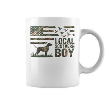 Youth Boy Local Camo Duck Hunting Camouflage American Flag Coffee Mug | Mazezy