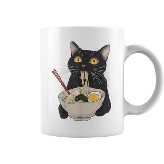 おもしろ猫 ラーメン ヴィンテージ 和麺 コーヒーマグ - Kawaiitshirt
