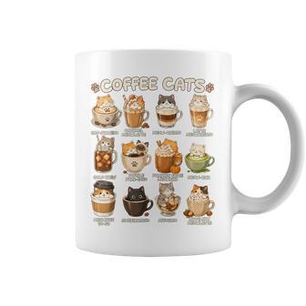 かわいいアニメコーヒー猫カプチーノかわいい猫カフェデザイン コーヒーマグ - Kawaiitshirt