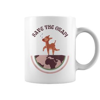 かわいいヴィンテージオカピレトロデザイン、オカピ コーヒーマグ - Kawaiitshirt