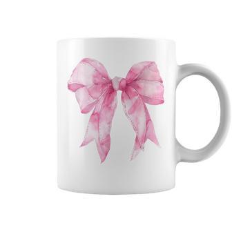 コケット ピンク リボン カワイイ コーヒーマグ - Kawaiitshirt