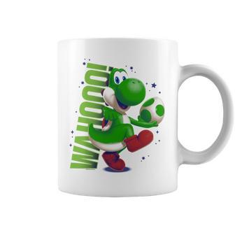 ザ・スーパーマリオギャラクシー・ムービー Action Yoshi 長袖tシャツ コーヒーマグ - Kawaiitshirt