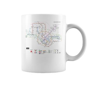 シンガポール鉄道メトロ郊外鉄道 – お土産ルートマップ コーヒーマグ - Kawaiitshirt