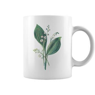 スズラン植物アートペインティングtシャツ コーヒーマグ - Kawaiitshirt