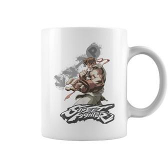 ストリートファイター リュウ ポートレート 火の玉 壮大な対決 ゲーマー コーヒーマグ - Kawaiitshirt