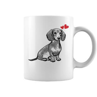 ダックスフンド かわいいダックスプリント 愛犬家グッズ Dachshund コーヒーマグ - Kawaiitshirt