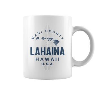 ハワイ ラハイナ マウイ ヴィンテージ ハワイ諸島 サーフ コーヒーマグ - Kawaiitshirt