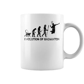 バドミントン選手の進化 コーヒーマグ - Kawaiitshirt
