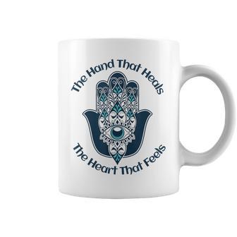 ファティマの手を感じる心を癒す手 コーヒーマグ - Kawaiitshirt