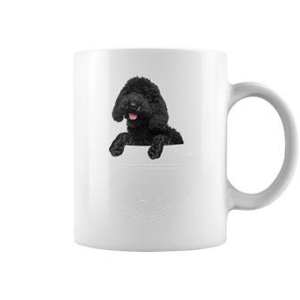 ブラックラブラドゥードル ポケット入り ラブラドゥードル犬愛好家 長袖tシャツ コーヒーマグ - Kawaiitshirt
