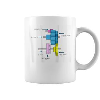 ミニ四駆 ギアイラストプリント コーヒーマグ - Kawaiitshirt