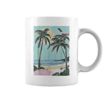 ヤシの木 ヤシの木 ビーチ 海 太陽 休暇 休暇 夏 コーヒーマグ - Kawaiitshirt