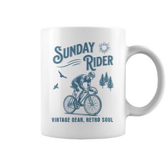 レトロ サイクリング サイクリスト 自転車 バイク サンデー ライド クラブ レース コーヒーマグ - Kawaiitshirt