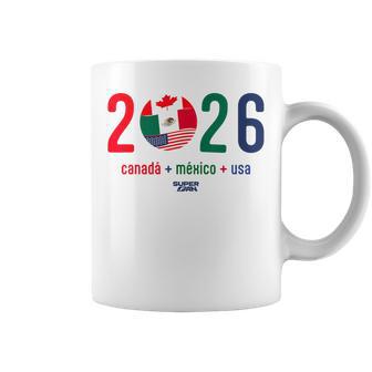 ワールドカップ2026開催国サッカーデザイン コーヒーマグ - Kawaiitshirt
