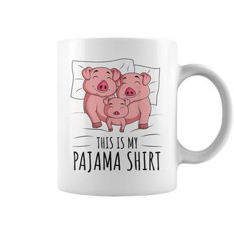 眠っている豚が大好きな豚のパジャマ。 コーヒーマグ - Kawaiitshirt