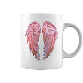 背面にグラフィックデザインの天使の羽。 コーヒーマグ - Kawaiitshirt