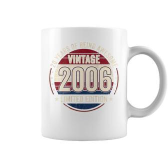 裏面 ヴィンテージ 20 誕生日 デコレーション メンズ 20歳 2006 20歳 コーヒーマグ - Kawaiitshirt