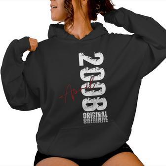 18 Cumpleaños Hombre Regalo Abril 2008 Sudadera con capucha para mujer - Regaloses