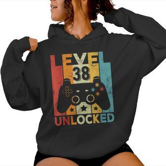 38E Anniversaire Homme 38 Ans Contrôleur De Jeu Gamer Sweat à capuche femme - Cadeauxyz