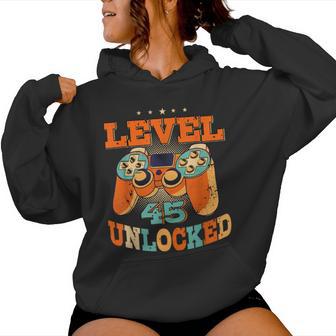 45歳の誕生日プレゼント 45歳 男性と女性、ビデオゲーム 1976年生まれ レディースパーカー - Kawaiitshirt