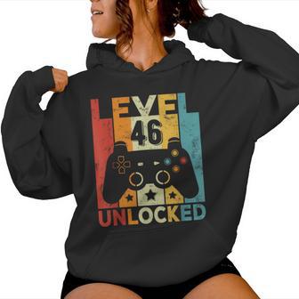 46E Anniversaire Homme 46 Ans Contrôleur De Jeu Gamer Sweat à capuche femme - Cadeauxyz