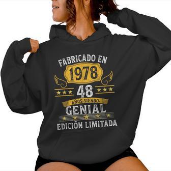 48 Años Cumpleaños Hombres Es Fabricado En 1978 Sudadera con capucha para mujer - Regaloses