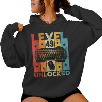 49 Cumpleaños Hombre 49 Años Gaming Teclado Gamer Sudadera con capucha para mujer - Regaloses