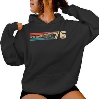 50Th Birthday Retro Vintage 1976 Women Women Hoodie | Seseable UK