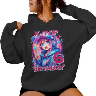 6 Jahre Geburtstag K-Pop Kinder 6 Geburtstag Mädchen K-Pop Kapuzenpullover für Damen - Seseable