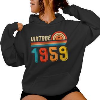 67歳の誕生日プレゼント 67歳 男性 女性 レトロ ヴィンテージ 1959 レディースパーカー - Kawaiitshirt