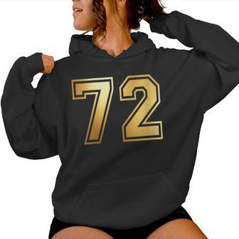 72 Matching Graphique Desports D'équipe Numéro 72 Numéro 72 Sweat à capuche femme - Cadeauxyz