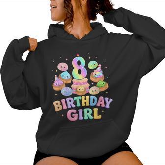 8Th Birthday Girl Dumpling Cute Kawaii Dumpling Party Women Hoodie - Thegiftio UK