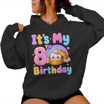 8Th Birthday Girl Kawaii Dumpling Anime Birthday Party Women Hoodie | Seseable UK