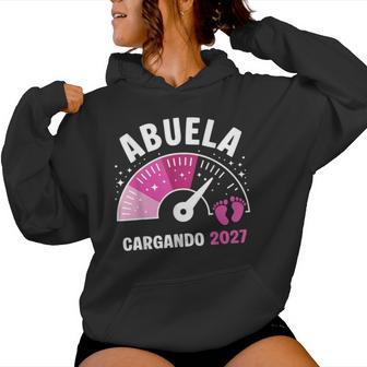 Abuela 2027 Cargando Futuro Abuela Anuncio De Embarazo 2027 Sudadera con capucha para mujer - Regaloses