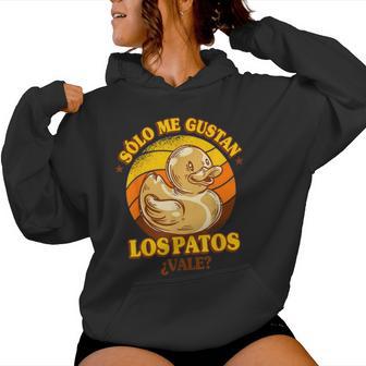 Amante Del Pato De Gomaólo Me Gustan Los Patos Sudadera con capucha para mujer - Regaloses