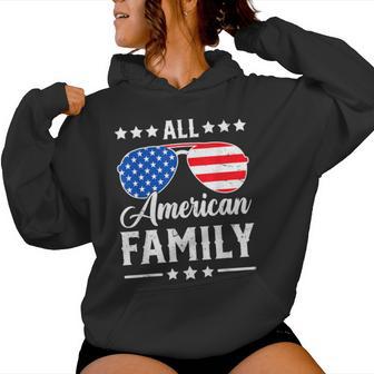 All American Family 4Th Of July Patriotic Usa Matching For Kids Men Women Hoodie - Thegiftio UK