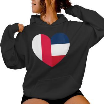 Amitié Éternelle France Et Pologne Sweat à capuche femme - Cadeauxyz