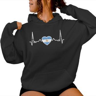 Argentinaintage Latido Bandera Argentino Cuello Sudadera con capucha para mujer - Regaloses