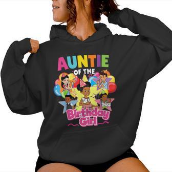 Auntie Birthday Girl Gracie Pink Doll Family Decorations Women Hoodie - Thegiftio