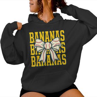 Banana Bow Ribbon Fruit Girls Kids Women Hoodie - Thegiftio UK