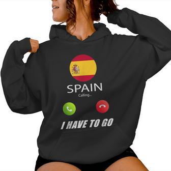 Bandera De Españaouvenir España Llama Sudadera con capucha para mujer - Regaloses