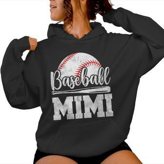 Baseball Mimi Baseball Player Game Day Mother's Day Women Hoodie - Thegiftio UK