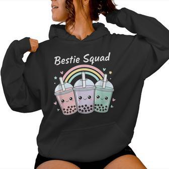 Bestie Squad Bubble Tea Boba Friends Cute Girls Kawaii Women Hoodie | Seseable UK