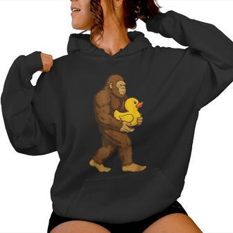 Bigfoot Rubber Duck Women Hoodie - Thegiftio UK