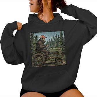 Bigfoot Sasquatch Tractor Farm Farmer Kids Women Hoodie - Thegiftio UK